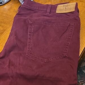 Polo by Ralph Lauren Men's Dark Red Jeans